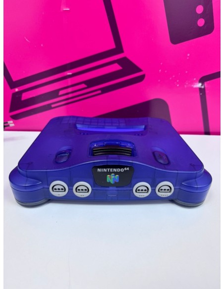 7-7-87259-10-Consola Nintendo 64 Azul