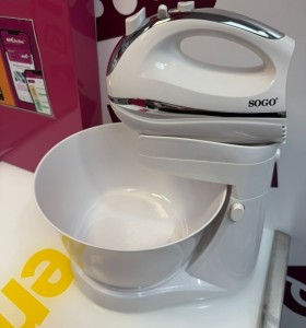 9-9-77605-1-Batidora Electrica Con Bol Giratorio Sogo SS-14290 (sin Uso) 2