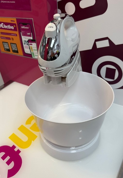 9-9-77605-3-Batidora Electrica Con Bol Giratorio Sogo SS-14290 (sin Uso)