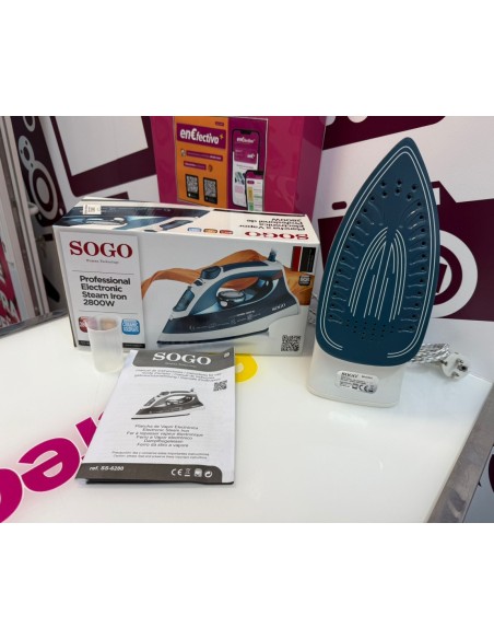 9-9-77618-7-Plancha Vapor Sogo Ss-6280g 2800w (sin Uso)