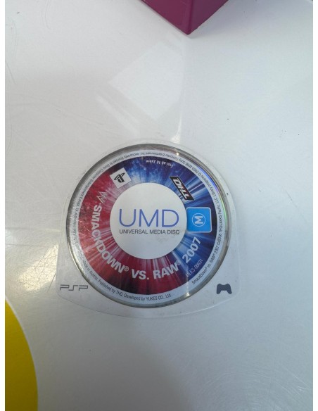 9-9-77544-1-Videojuego PSP Smackdown Vs Raw 2007