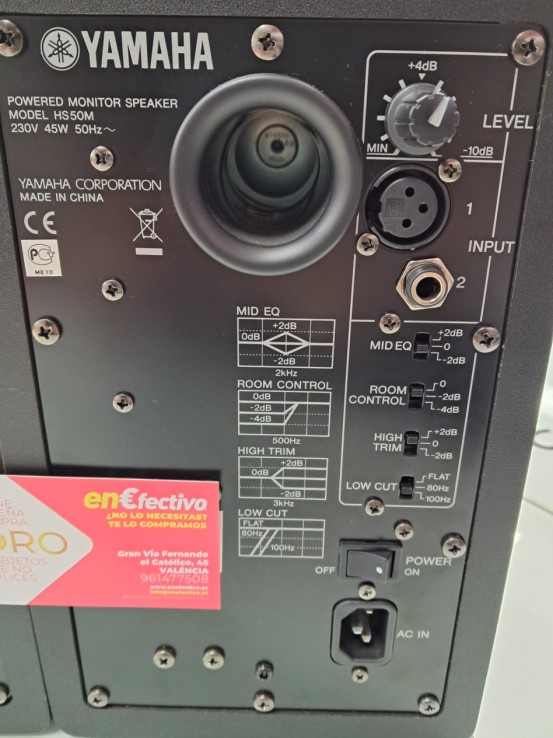 6-6-169180-2-Altavoces HiFi Monitor Yamaha HS50M(pareja)