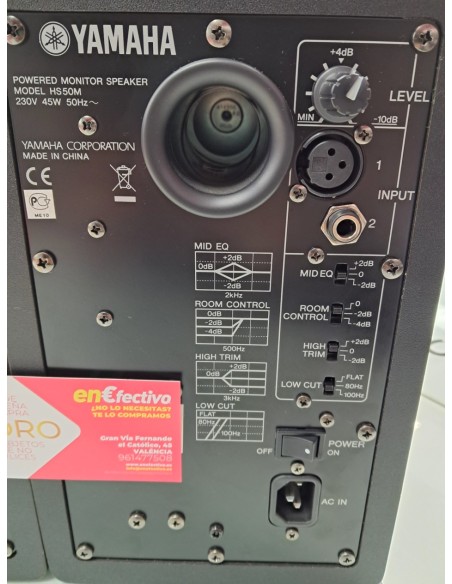 6-6-169180-2-Altavoces HiFi Monitor Yamaha HS50M(pareja)