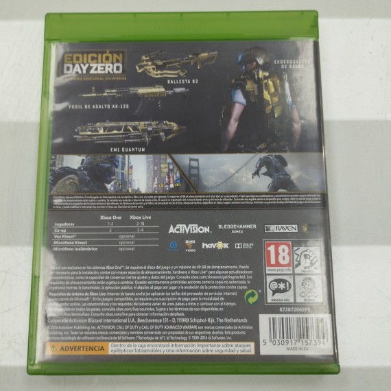 6-6-162852-2-Videojuego Xbox One call of duty advanced warfare 
