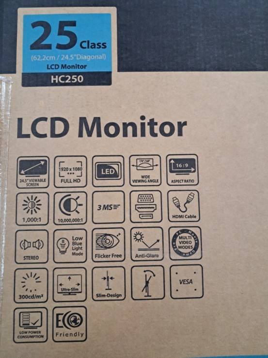 6-6-168830-2-Monitor LED Monitor Hannspree HC 250 PFB 24.5 Full HD LED SIN USO