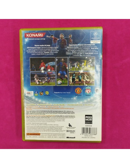 6-6-166508-3-Videojuego Xbox 360 Pro Evolution Socer 2009