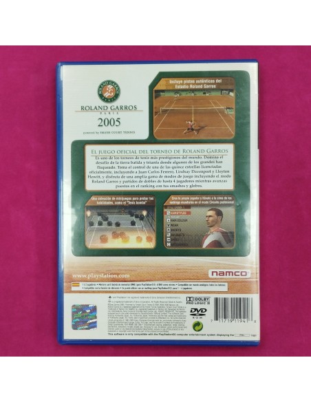 6-6-166930-2-Videojuego PS2 Roland Garros Paris 2005