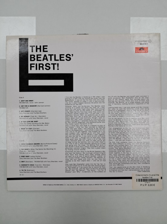 6-6-168419-2-Coleccionismo musical the beatles first