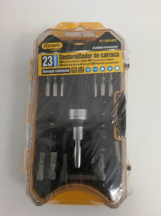 6-6-158144-1-Herramientas De Mano DESTORNILLADOR CARRACA LIYSET NUEVO
