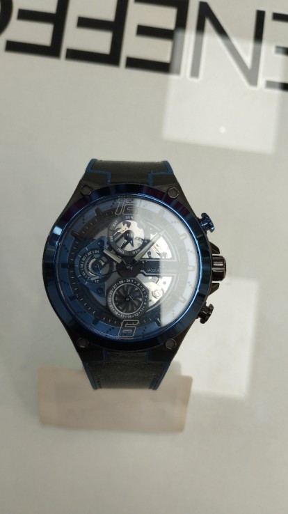 6-6-161560-1-Reloj Pulsera Premium Caballero Jacques Lemans 1-2150- Azul Y Negro