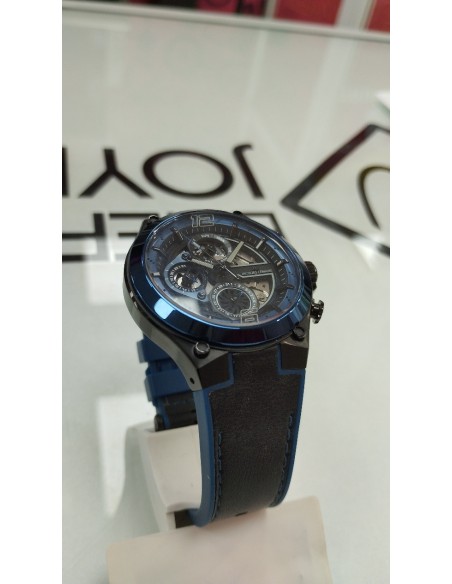 6-6-161560-2-Reloj Pulsera Premium Caballero Jacques Lemans 1-2150- Azul Y Negro