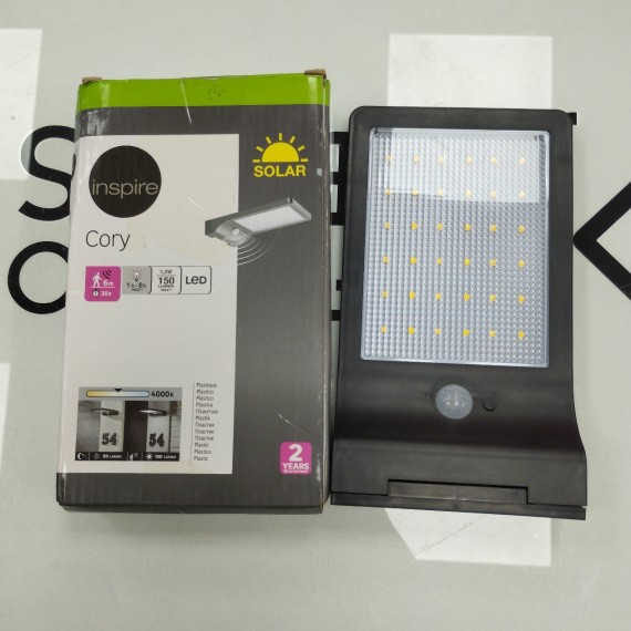 6-6-164618-1-Electricidad Aplique solar exterior luz LED blanco