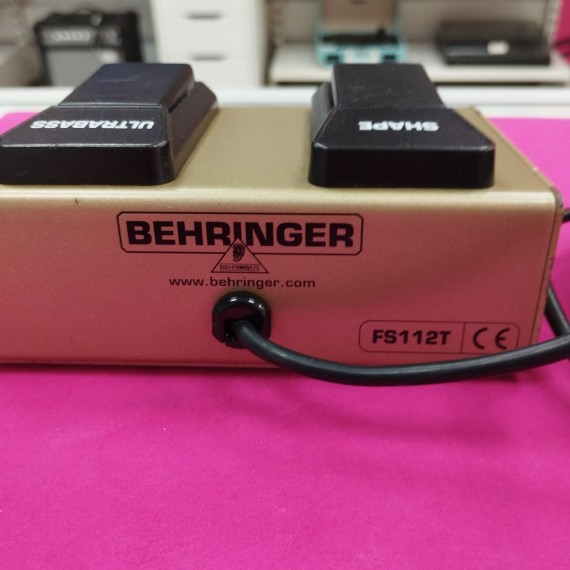 6-6-163730-2-Pedal Efectos Pedal footswitch doble Behringer FS112 T