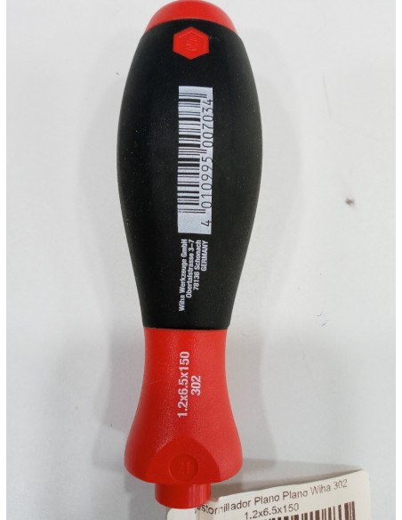 6-6-139292-2-Destornillador Plano Plano Wiha 302 1.2x6.5x150