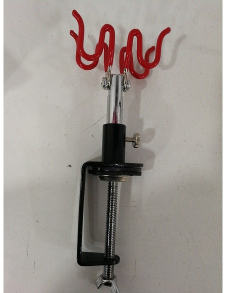 6-6-140962-1-Herramienta Especializada AEROGRAFANDO Soporte De Mesa Holding Para 2 Aerógrafos NUEVO