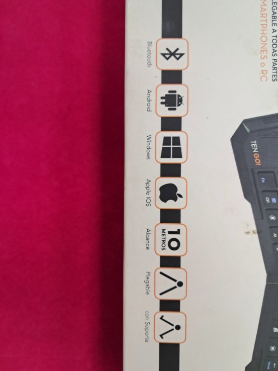 6-6-169125-3-Teclado Alfanumérico Bluetooth TEN Go