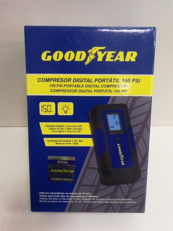 6-6-159618-1-Compresor Portátil Goodyear GOD0019 SIN USO