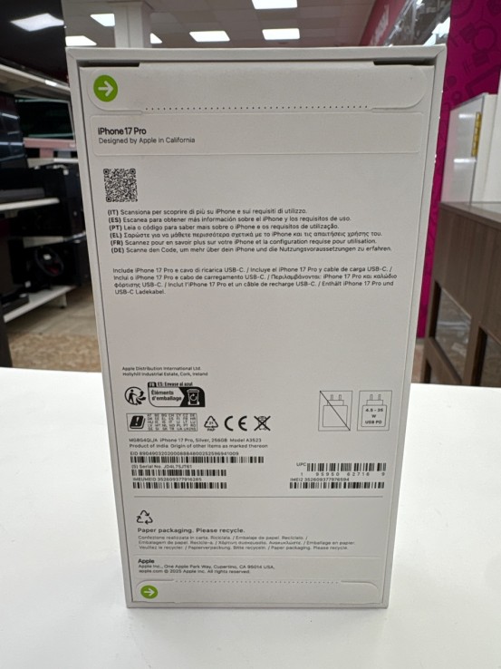 1-1-271240-2-Smartphone Iphone 17 Pro 256Gb (Sin Uso)