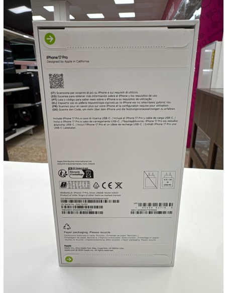 1-1-271240-2-Smartphone Iphone 17 Pro 256Gb (Sin Uso)