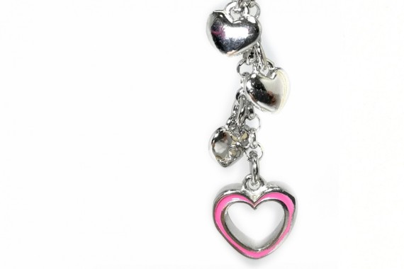 6-2-92957-1-Pendientes colgante corazón rosa
