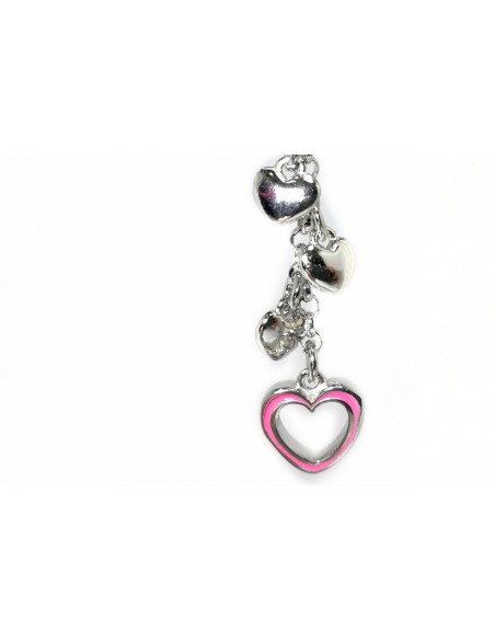 6-2-92957-1-Pendientes colgante corazón rosa
