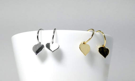 6-2-93057-2-Pendientes aro con corazón 12 mm