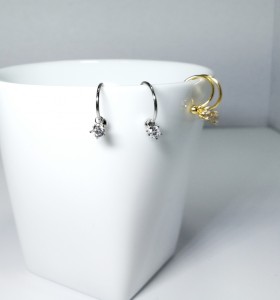 6-2-93320-1-Pendientes aro con circonita 12 mm