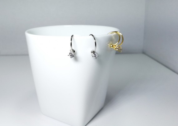 6-2-93320-1-Pendientes aro con circonita 12 mm