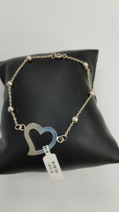 6-1-245867-1-Pulsera eslabones con corazón de plata de ley 925