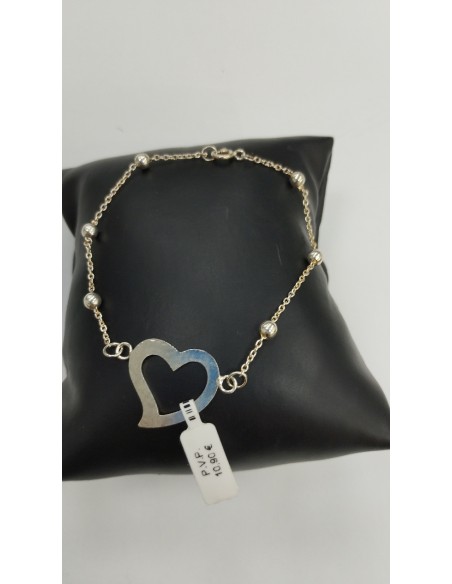 6-1-245867-1-Pulsera eslabones con corazón de plata de ley 925