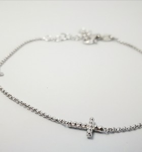 6-1-186919-1-Pulsera 3 cruces EBR19583 Rodio