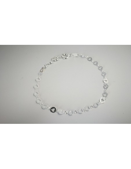 6-1-187046-2-Pulsera linea circulos corazón de plata de ley 925