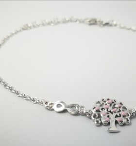 6-1-186886-1-Pulsera arbolito corazones rosa EBR17439 Rodio