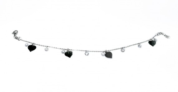 6-2-93353-2-Pulsera corazón con piedra colgante