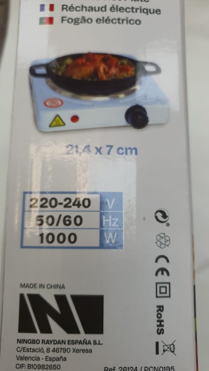 6-1-258543-1-Hornillo electrico 1000W Seven hause 