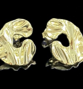 6-1-246664-1-Pendientes forma C de plata de ley 925 baño oro 18K