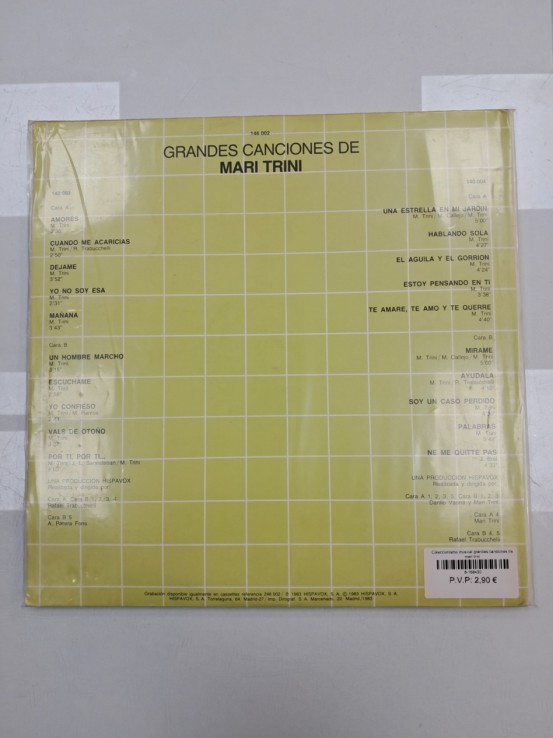 6-6-168430-2-Coleccionismo musical grandes canciones de mari trini 