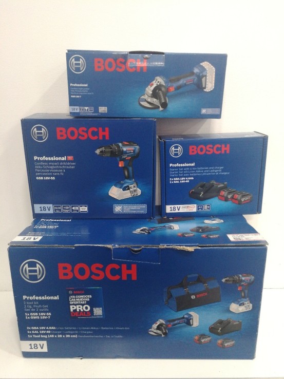 6-6-148482-3-Herramientas eléctricas Set BOSCH GSB 18V-55 Y GWS18V-7 (NUEVO)