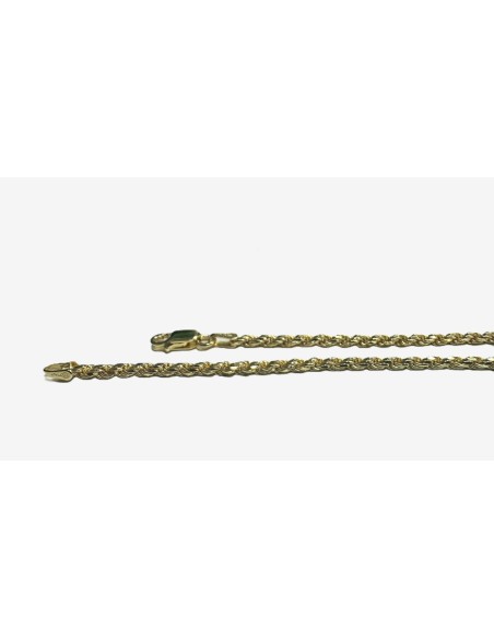 6-1-271888-1-Cadena cordón salomonico de plata de ley 925 con baño de oro 18K , L 50cm, A 1,9mm