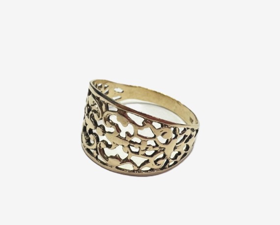 1-1-262820-2-Anillo calado de oro amarillo 18K, T 22