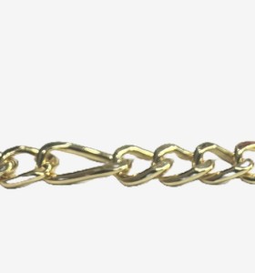 1-1-271856-1-Pulsera eslabones na de plata de ley 925 , baño oro 18K