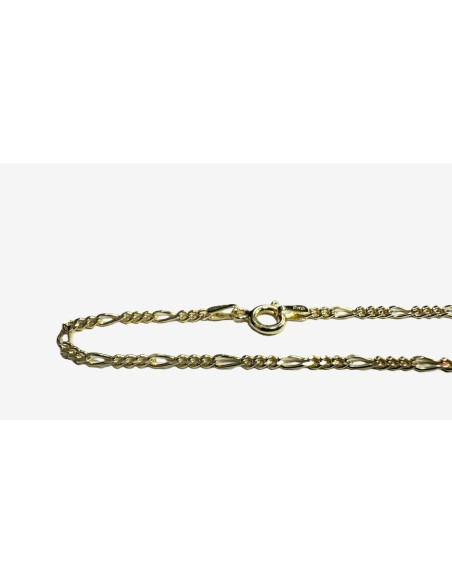 1-1-271880-1-Gargantilla eslabones na de plata de ley 925con baño oro 18K , L 45cm