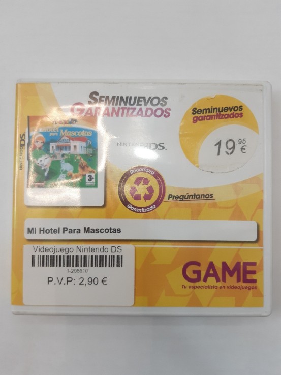 1-1-206610-1-Videojuego Nintendo DS Mi hotel para mascotas.