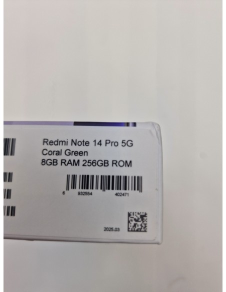 1-1-271952-3-Smartphone Xiaomi Redmi Note 14 Pro 5G 8 256Gb Coral Green