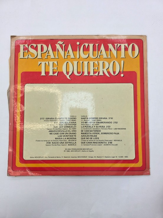 1-1-272588-2-Vinilo España Cuanto Te Quiero