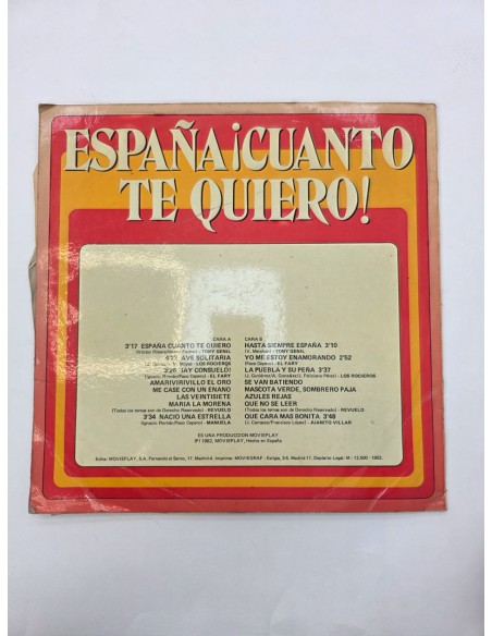 1-1-272588-2-Vinilo España Cuanto Te Quiero