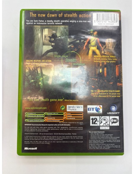 1-1-264808-2-Videojuego Xbox Classic Splinter Cell Pandora Tomorrow