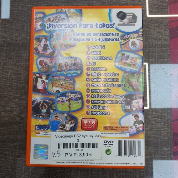 1-1-212145-2-Videojuego PS2 eye toy play 3