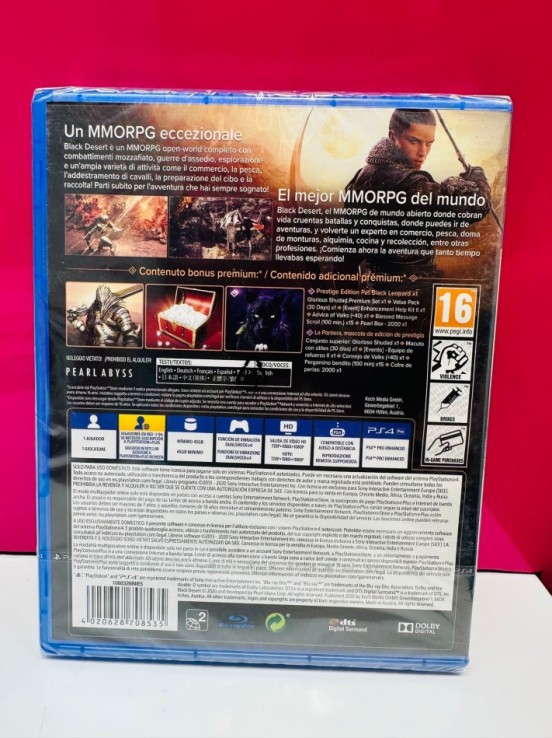 1-9-64535-2-Videojuego PS4 Blackdesert solo online (precintado)