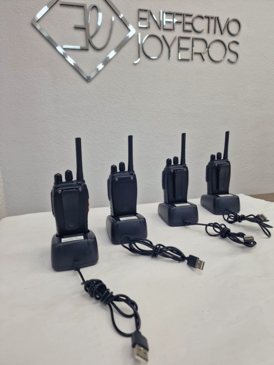 1-1-264209-2-Teléfono 4 Walkies Talkies Esynic Negros